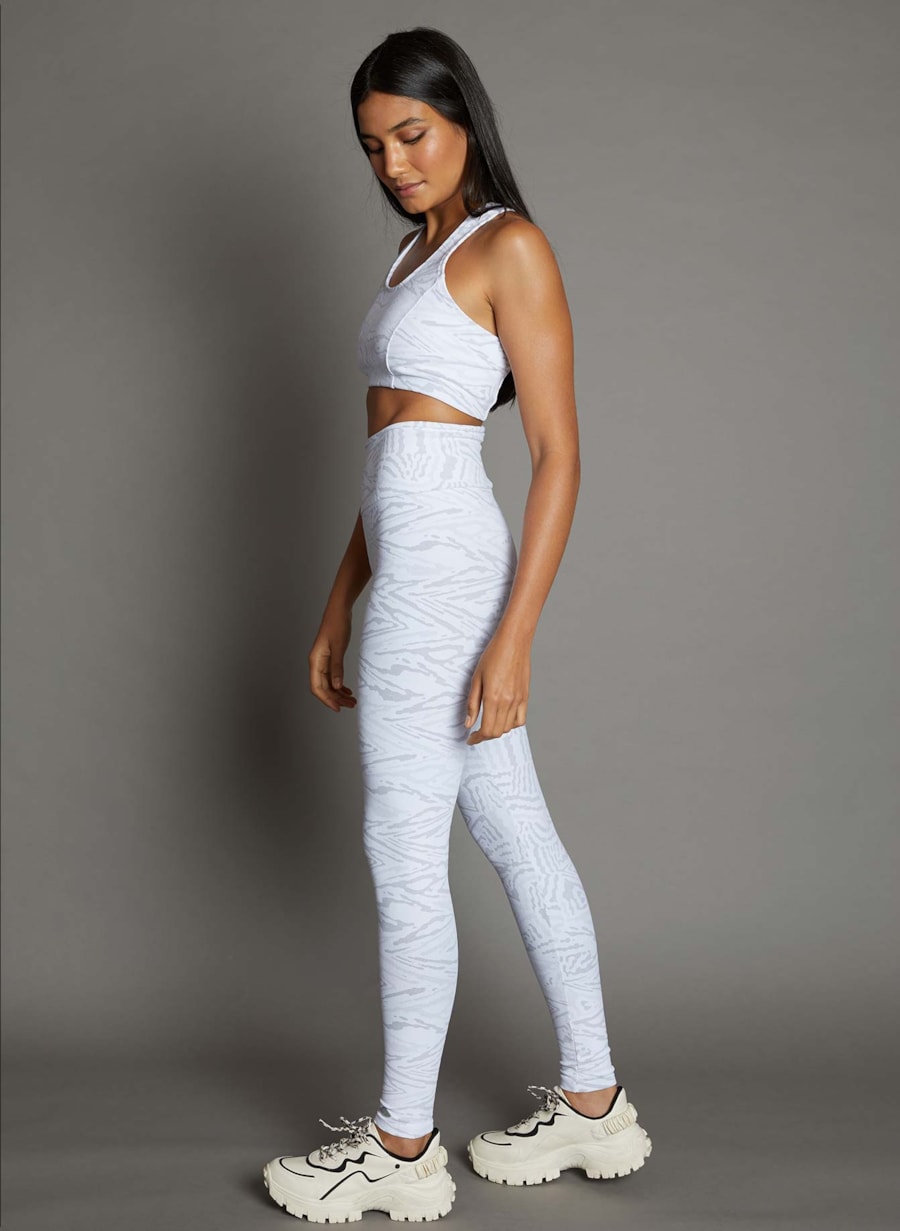 TOP NATAÇÃO JACQUARD BRANCO