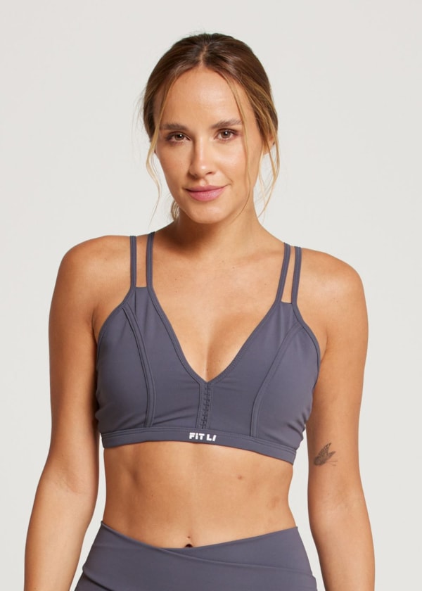 TOP NOW NG COM BOJO REMOVÍVEL CINZA ESCURO