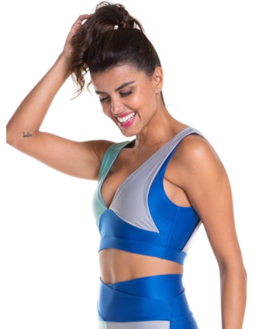 TOP OOPS! AZUL BIC / VERDE MENTA / CINZA TOP OOPS! AZUL BIC / VERDE MENTA / CINZA