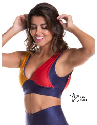 TOP OOPS! MARINHO / DAMASCO / VERMELHO TOP OOPS! MARINHO / DAMASCO / VERMELHO