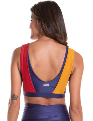 TOP OOPS! MARINHO / DAMASCO / VERMELHO TOP OOPS! MARINHO / DAMASCO / VERMELHO