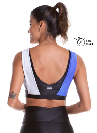 TOP OOPS! PRETO / AZUL / BRANCO