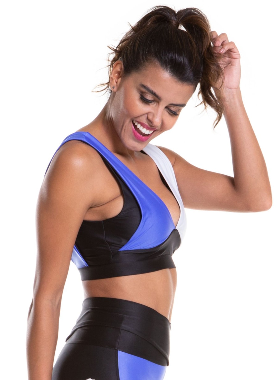 TOP OOPS! PRETO / AZUL / BRANCO