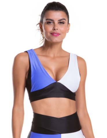 TOP OOPS! PRETO / AZUL / BRANCO