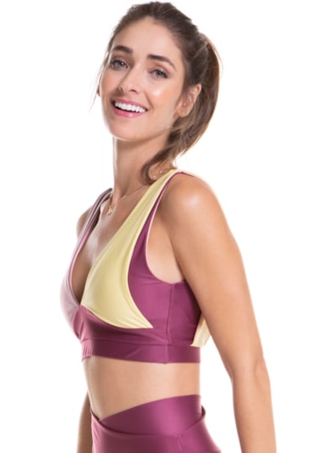 TOP OOPS! ROSA VIOLETA / LILÁS / AMARELO CANDY