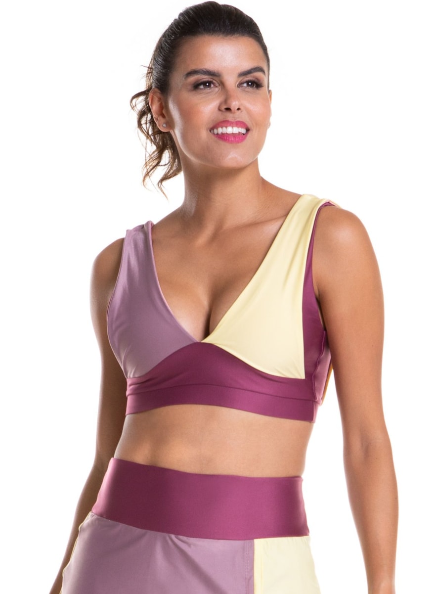 TOP OOPS! ROSA VIOLETA / LILÁS / AMARELO CANDY TOP OOPS! ROSA VIOLETA / LILÁS / AMARELO CANDY