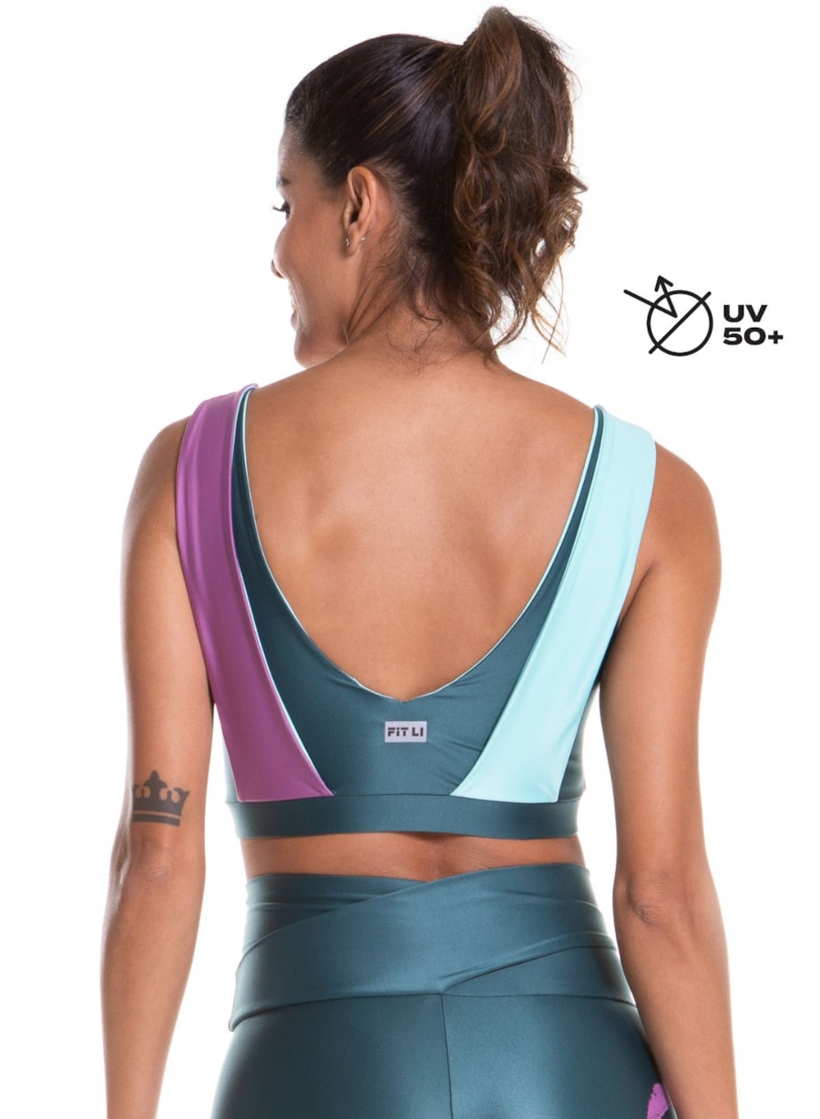 TOP OOPS! VERDE ESCURO / VERDE MARINE / LILÁS