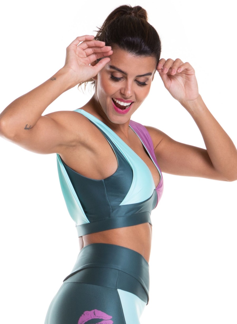 TOP OOPS! VERDE ESCURO / VERDE MARINE / LILÁS