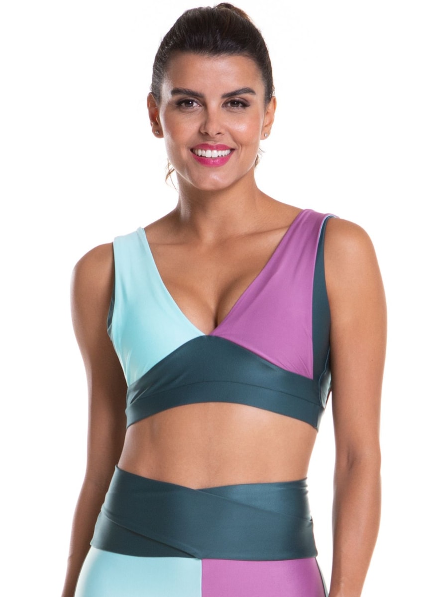 TOP OOPS! VERDE ESCURO / VERDE MARINE / LILÁS TOP OOPS! VERDE ESCURO / VERDE MARINE / LILÁS