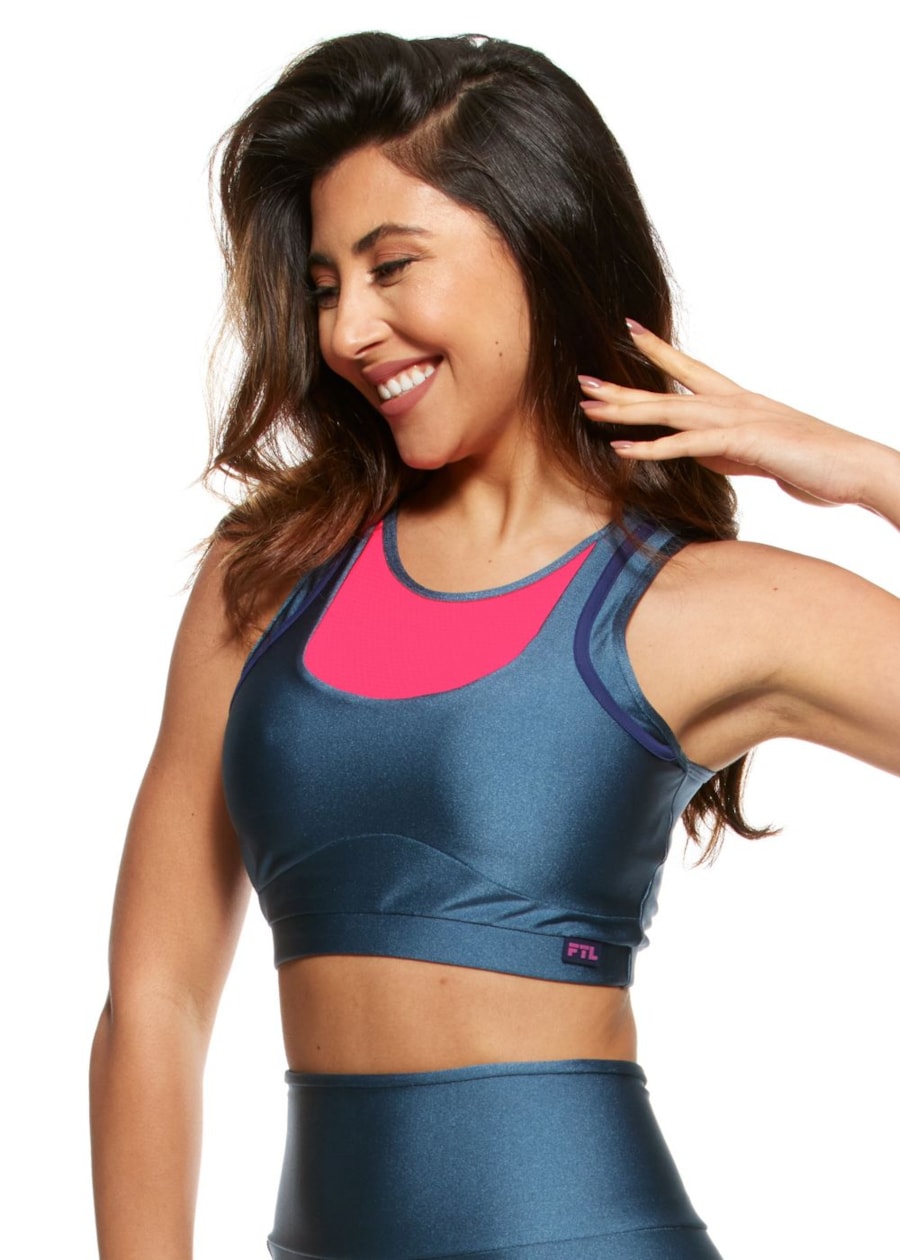 TOP PAINT AZUL COM BOJO REMOVÍVEL