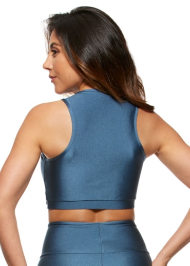 TOP PAINT AZUL COM BOJO REMOVÍVEL