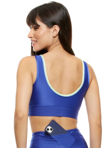 TOP SAMPA AZUL ÍNDIGO