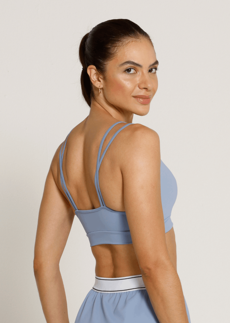 TOP SOPHY FL AZUL SUAVE