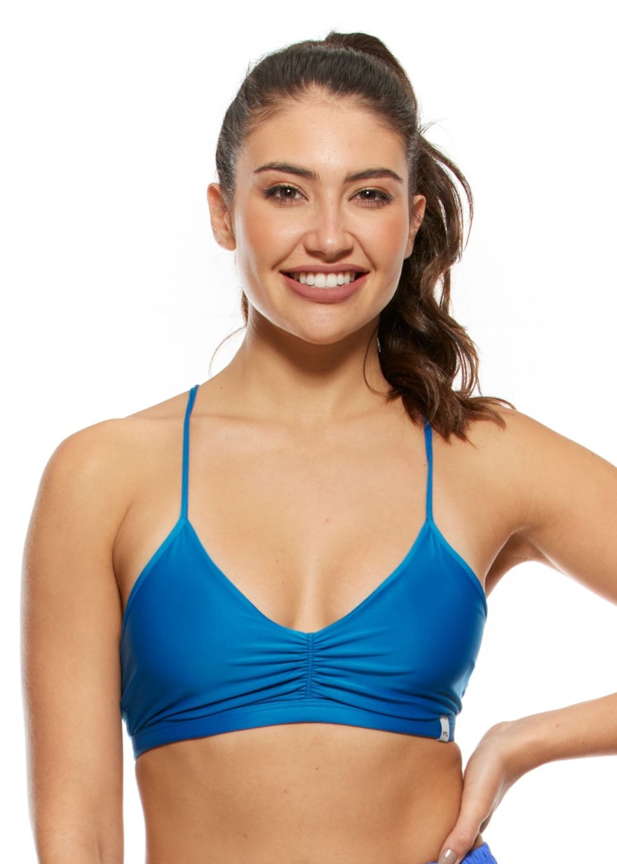 TOP SUN AZUL PISCINA COM ALÇAS FINAS E BOJO REMOVÍVEL TOP SUN AZUL PISCINA COM ALÇAS FINAS E BOJO REMOVÍVEL