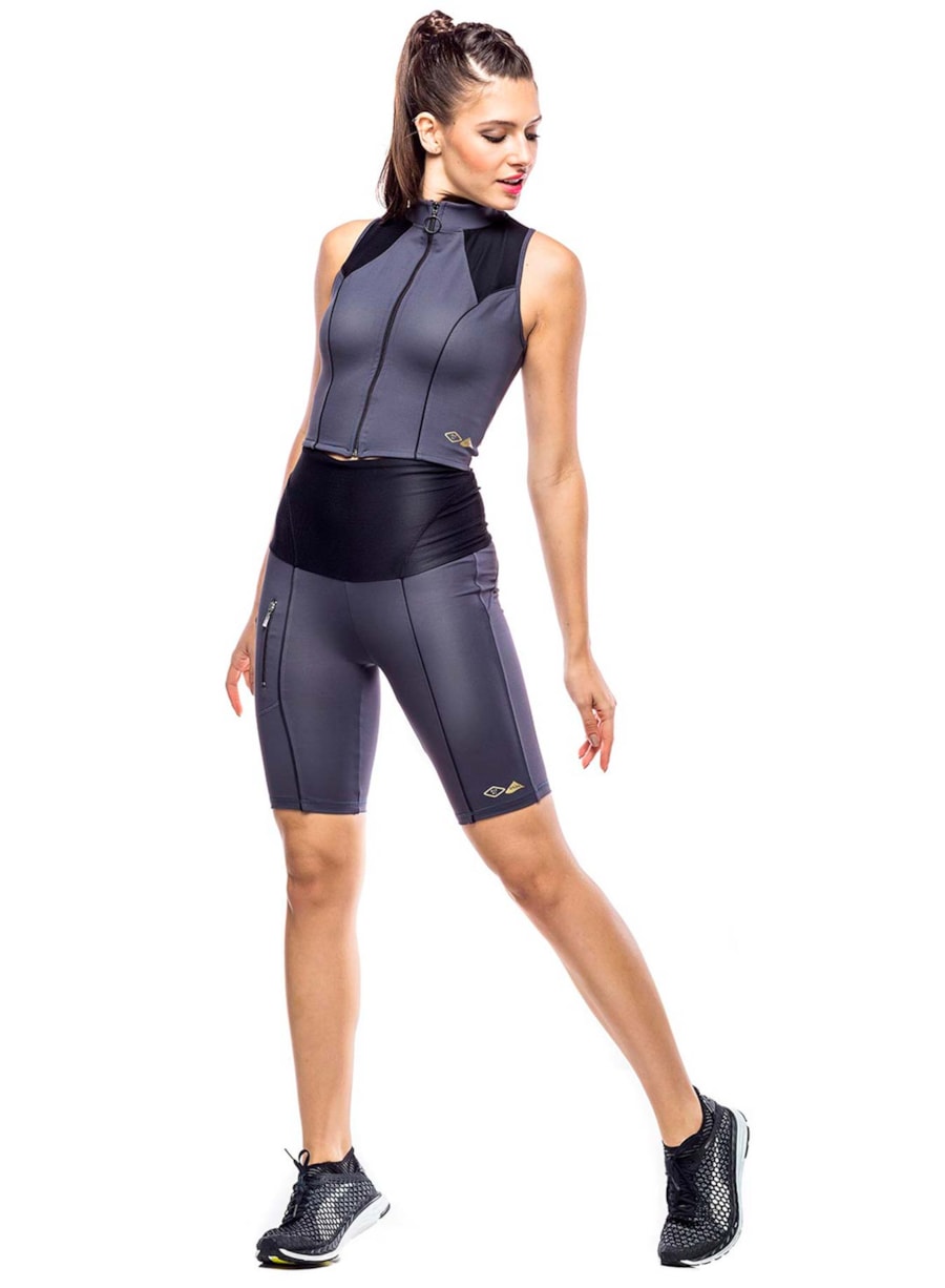 TOP SURF COMPRESS CINZA