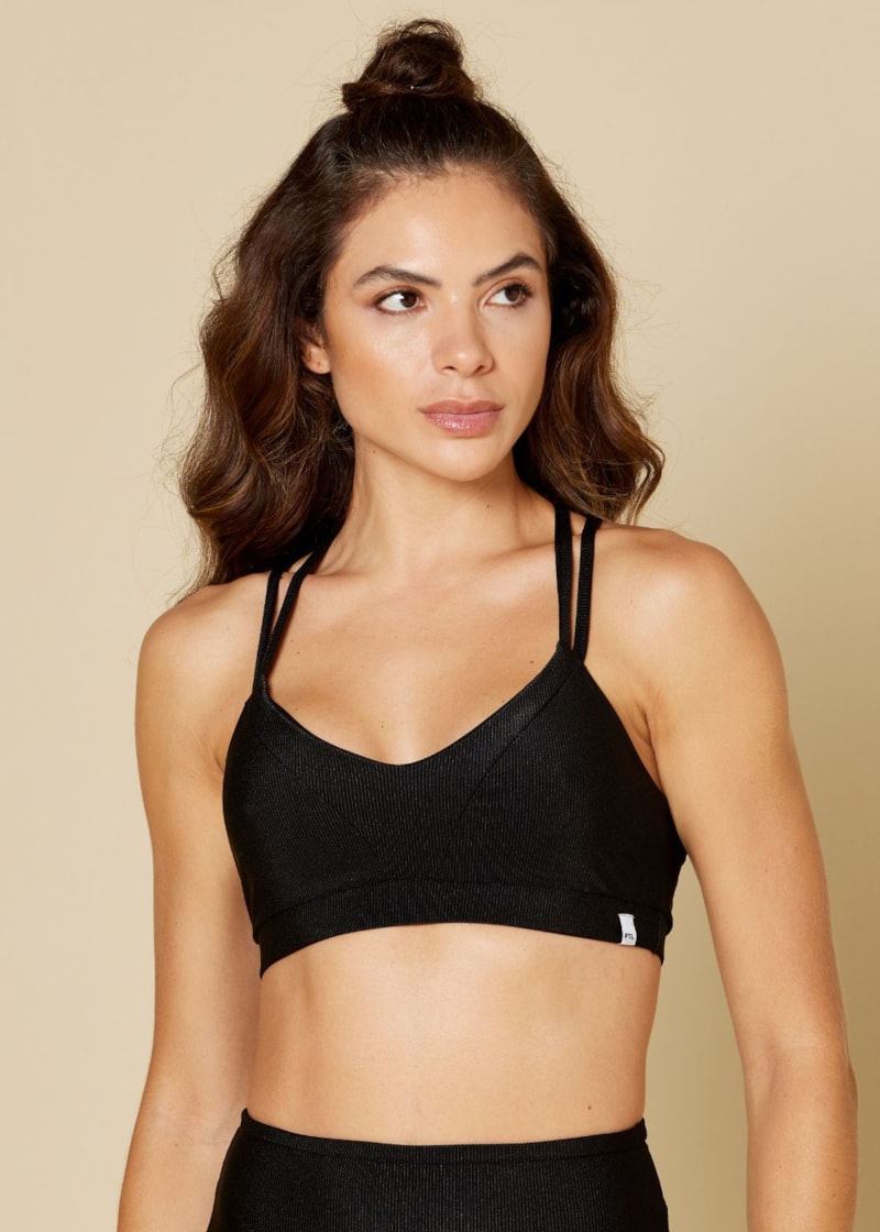 TOP TEXTURA E DECOTE V POEMA PRETO