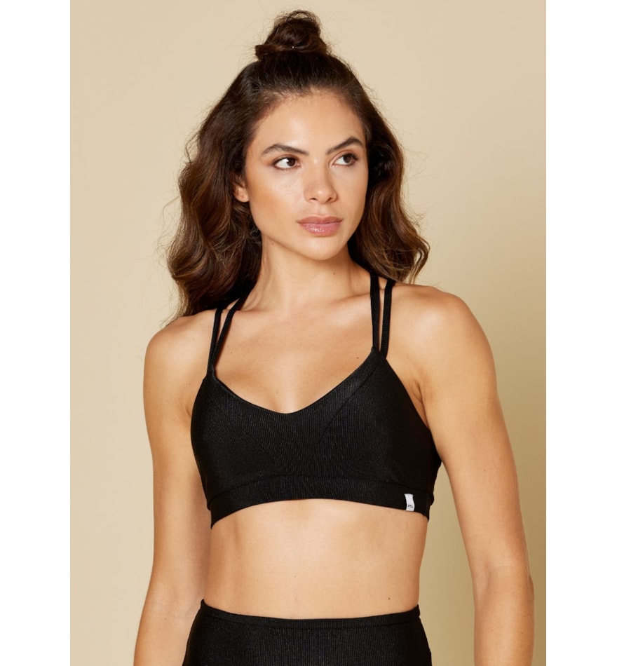 TOP TEXTURA E DECOTE V POEMA PRETO