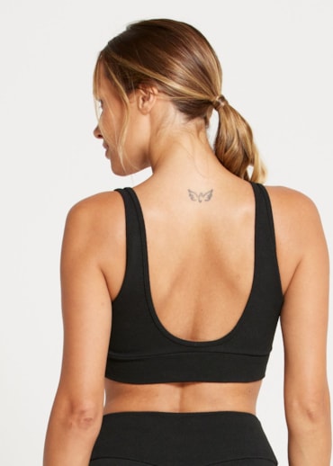 TOP TEXTURA MOOD JQ PRETO COM BOJO REMOVÍVEL