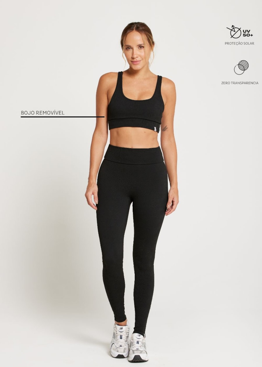 TOP TEXTURA MOOD JQ PRETO COM BOJO REMOVÍVEL