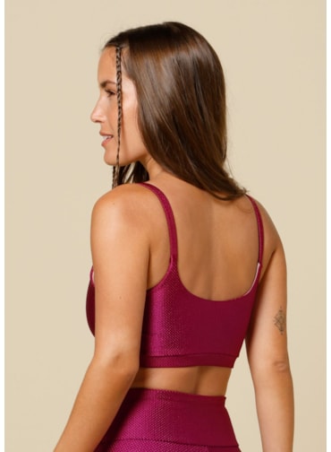 TOP TEXTURA VIBRATI_ON DRI VINHO COM BOJO REMOVÍVEL TOP TEXTURA VIBRATI_ON DRI VINHO COM BOJO REMOVÍVEL