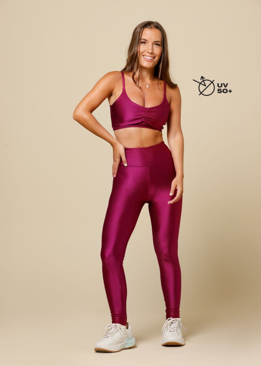 TOP TEXTURA VIBRATI_ON DRI VINHO COM BOJO REMOVÍVEL