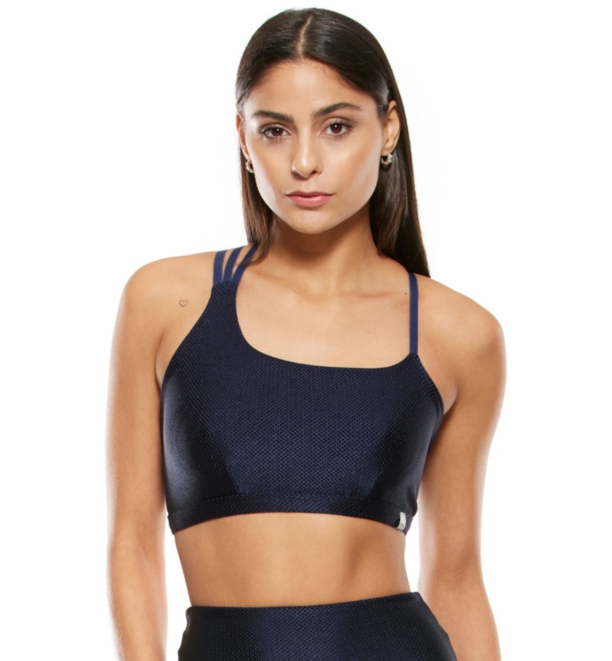 TOP TEXTURIZADO CREATIVE AZUL MARINHO COM BOJO REMOVIVÉL TOP TEXTURIZADO CREATIVE AZUL MARINHO COM BOJO REMOVIVÉL