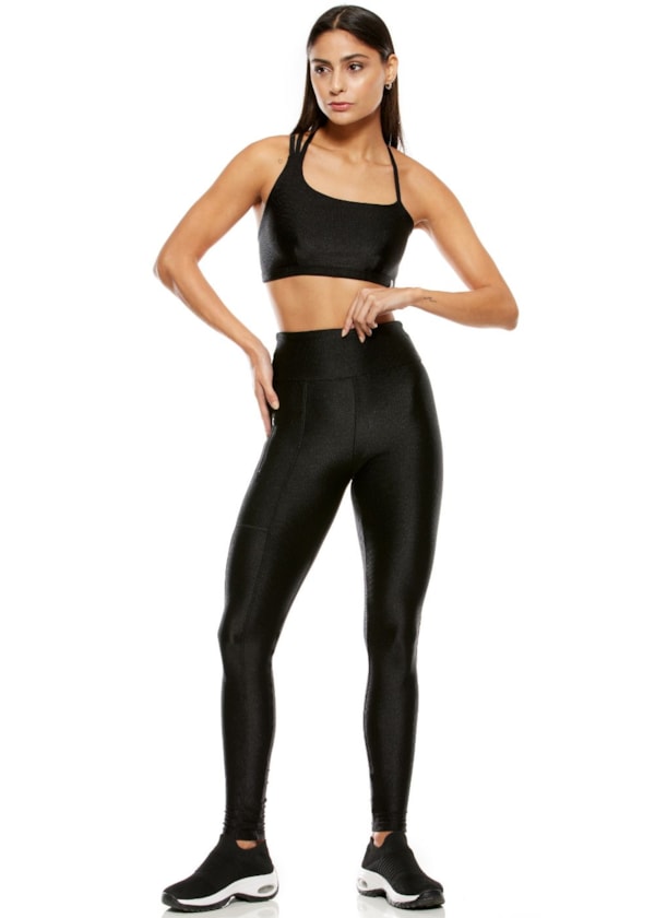 TOP TEXTURIZADO CREATIVE PRETO COM BOJO REMOVÍVEL