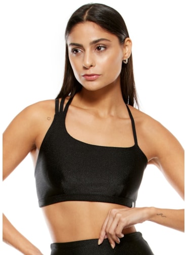 TOP TEXTURIZADO CREATIVE PRETO COM BOJO REMOVÍVEL TOP TEXTURIZADO CREATIVE PRETO COM BOJO REMOVÍVEL