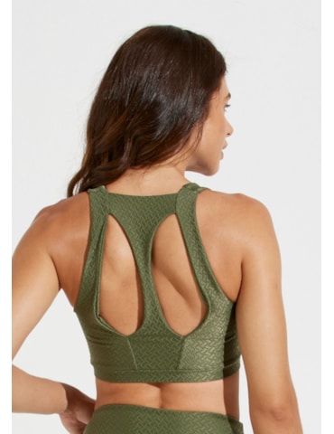 TOP TEXTURIZADO DECOTE QUADRADO NOTRE DAME VERDE MILITAR TOP TEXTURIZADO DECOTE QUADRADO NOTRE DAME VERDE MILITAR