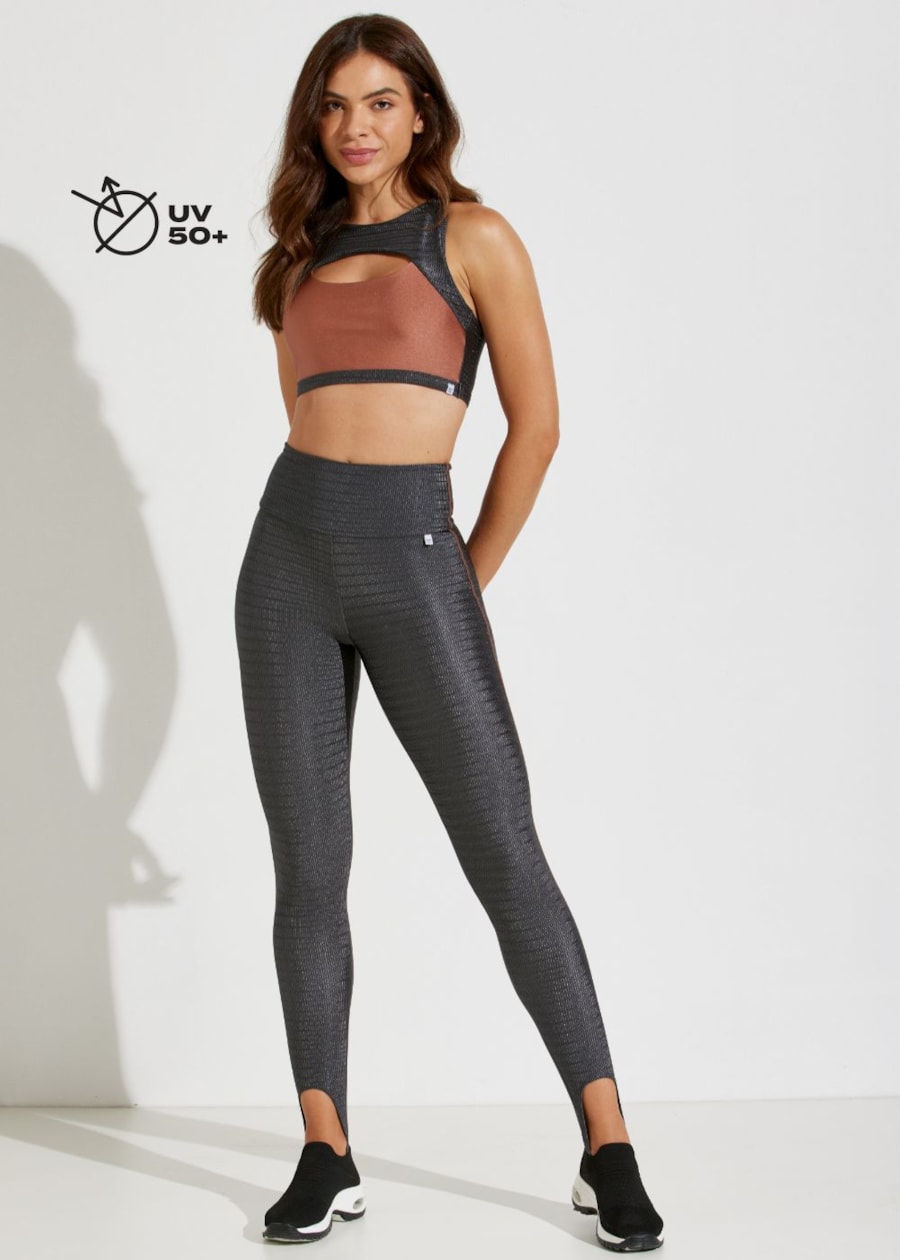 TOP TEXTURIZADO LA NUIT CINZA GRAFITE COM BOJO REMOVÍVEL