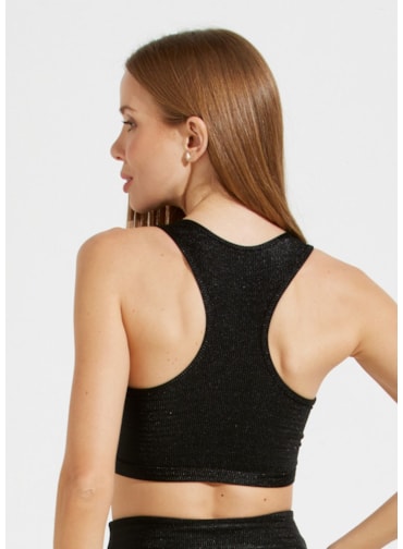 TOP TEXTURIZADO LA NUIT PRETO COM BOJO REMOVÍVEL TOP TEXTURIZADO LA NUIT PRETO COM BOJO REMOVÍVEL