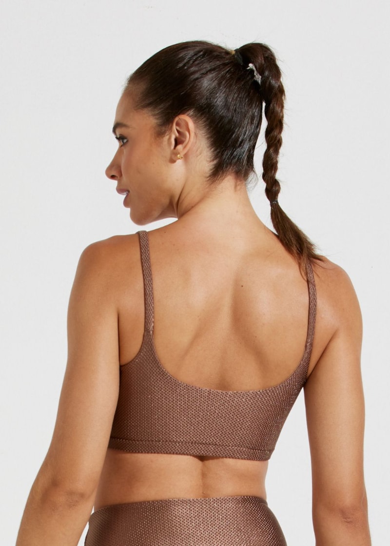 TOP TEXTURIZADO VIBRATI_ON MARROM