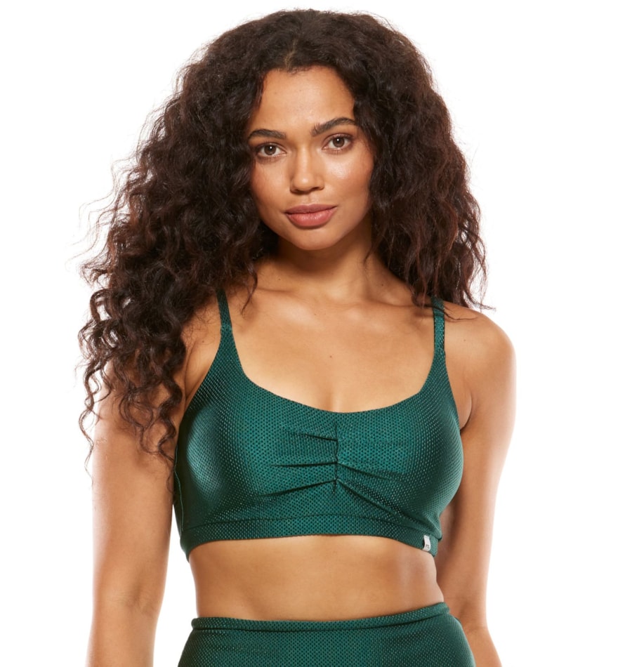 TOP TEXTURIZADO VIBRATI_ON VERDE ESCURO TOP TEXTURIZADO VIBRATI_ON VERDE ESCURO