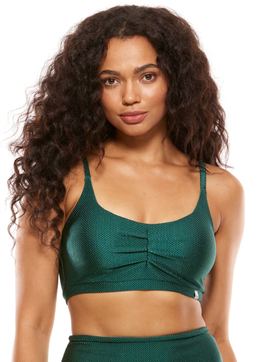 TOP TEXTURIZADO VIBRATI_ON VERDE ESCURO TOP TEXTURIZADO VIBRATI_ON VERDE ESCURO