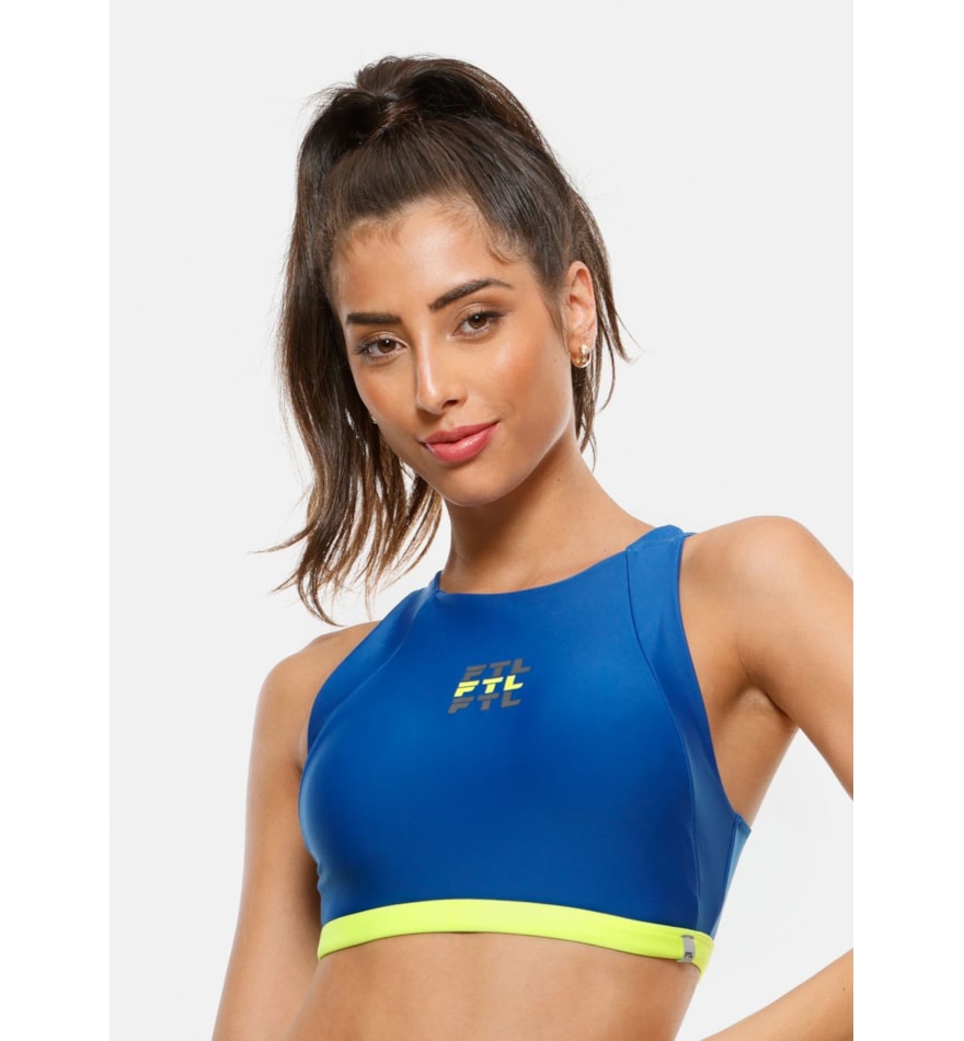 Top Fem Lycra Azul Royal - Comprar em Loja Teles