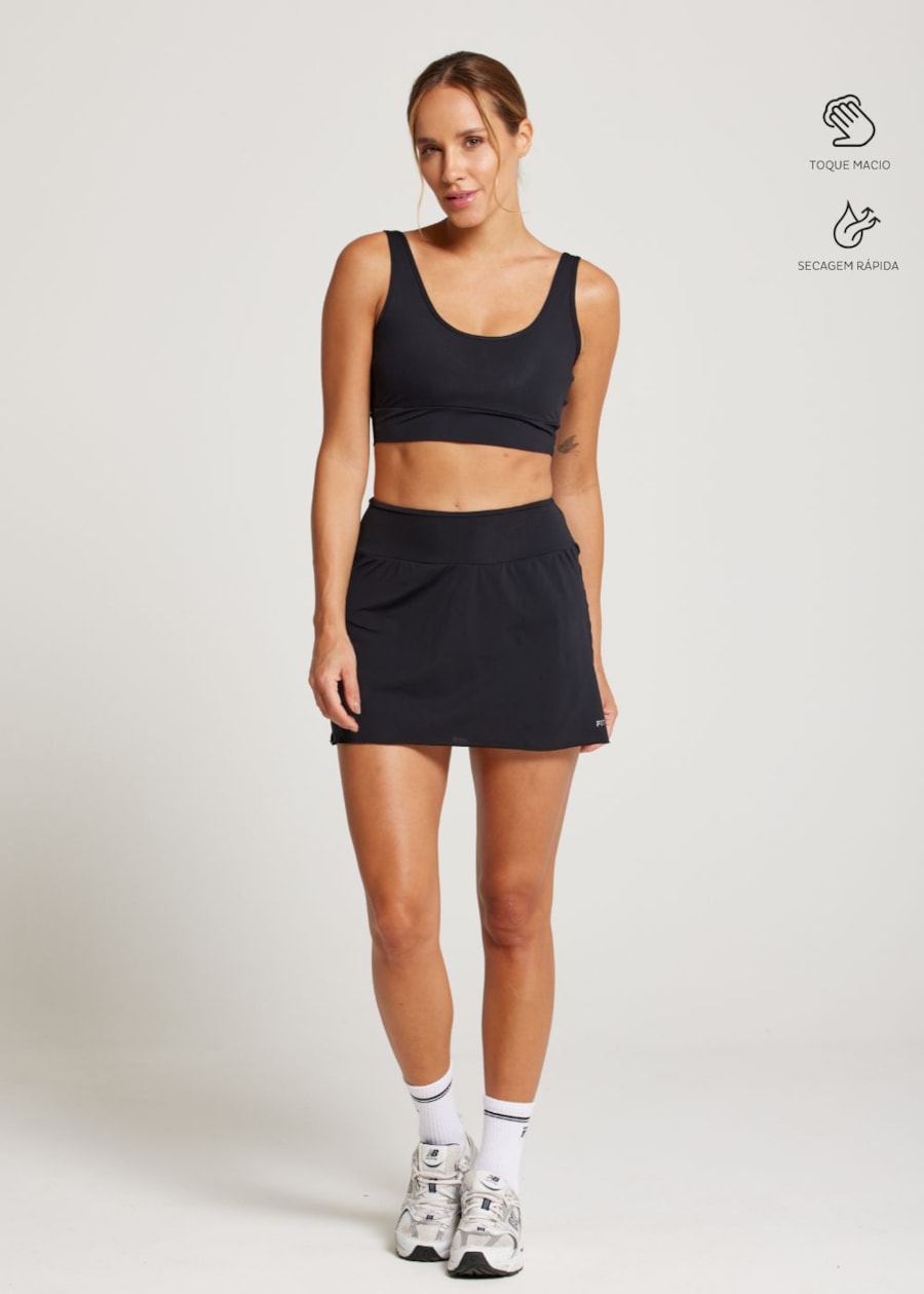 TOP WELNESS PRETO COM BOJO REMOCÍVEL