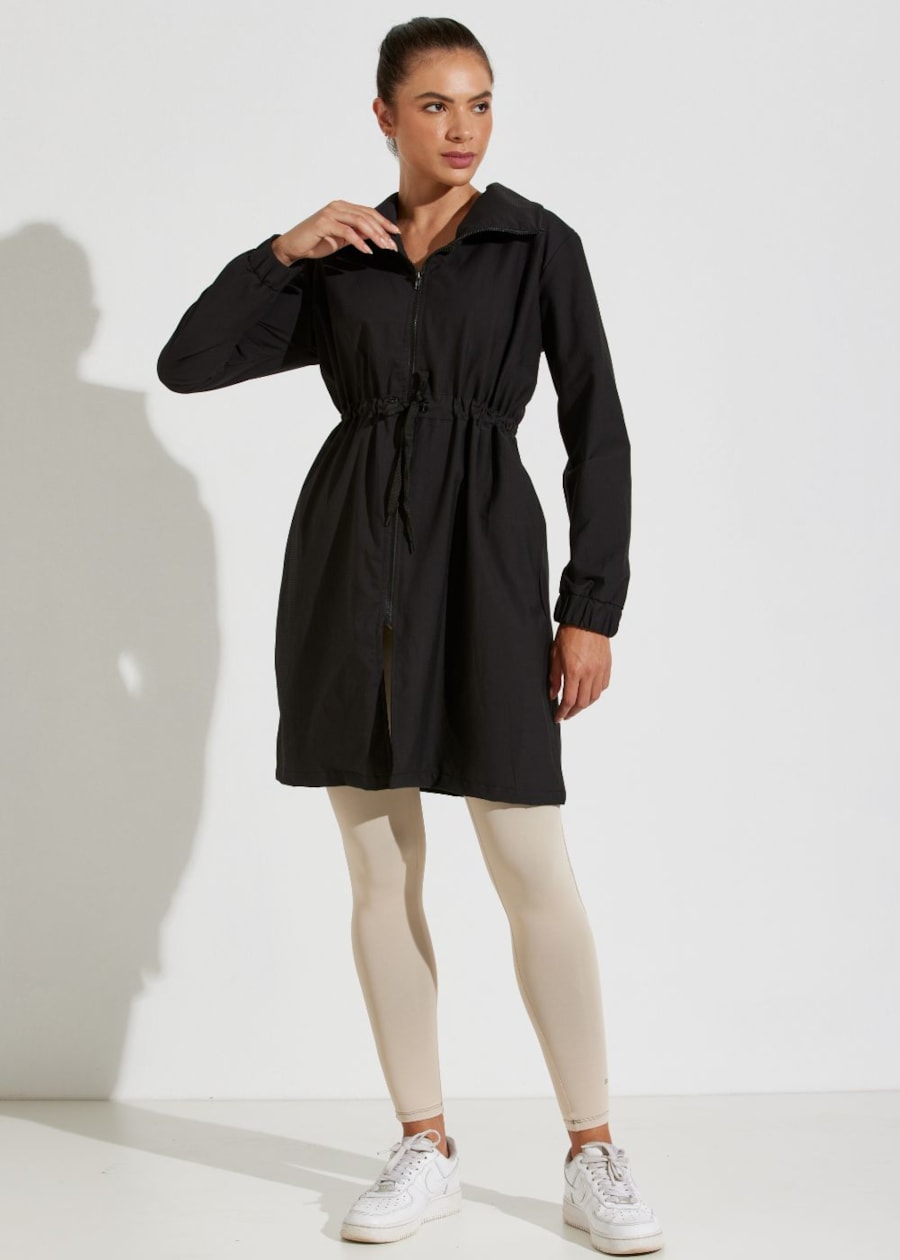 TRENCH COAT BONJOUR PRETO