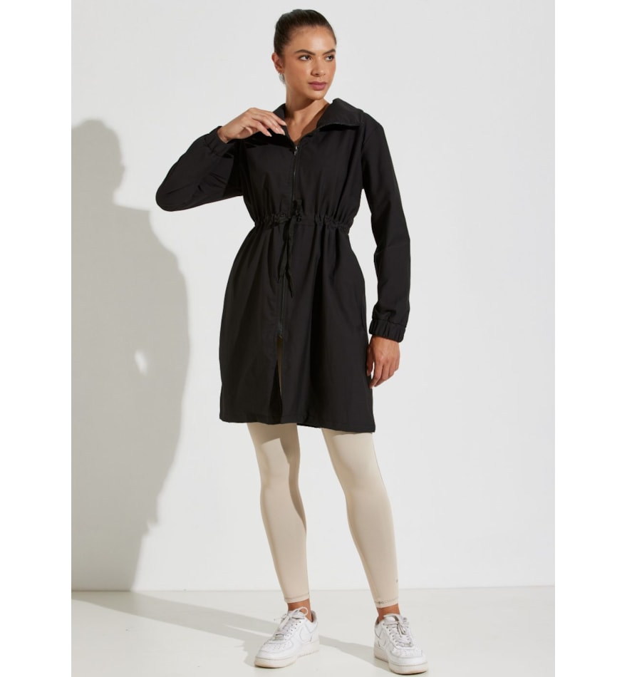 TRENCH COAT BONJOUR PRETO TRENCH COAT BONJOUR PRETO