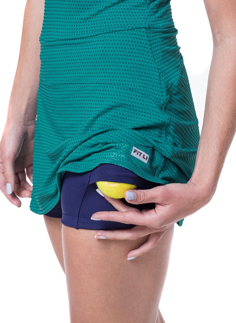 VESTIDO COLLEGE VERDE PETRÓLEO