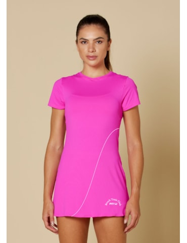 VESTIDO EL SOL ROSA NEON