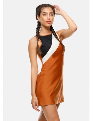 VESTIDO HIT MARROM
