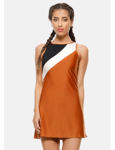 VESTIDO HIT MARROM