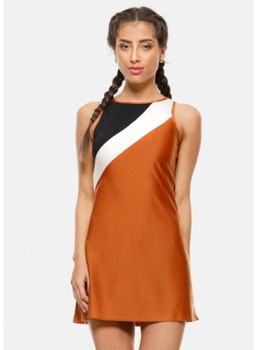 VESTIDO HIT MARROM